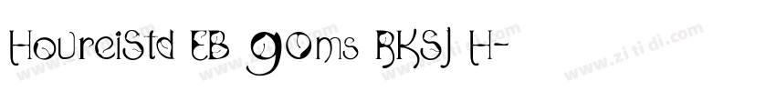 HoureiStd EB 90ms RKSJ H字体转换